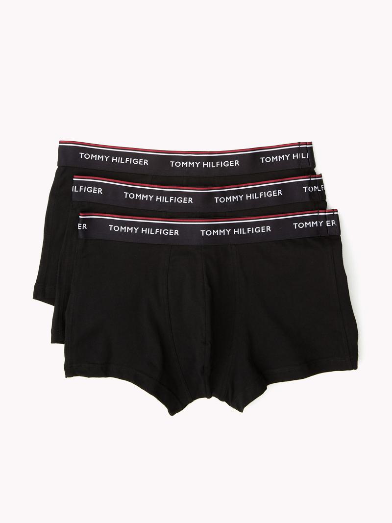 Férfi Tommy Hilfiger Premium essentials low rise trunk 3pk Trunks Fekete | HU 1311WNB